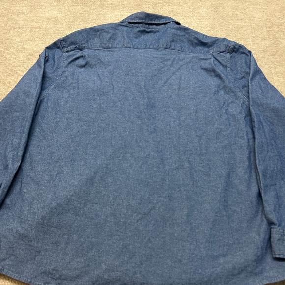 Wrangler Men's Dark Blue Button Down Shirt - Picture 4 of 4